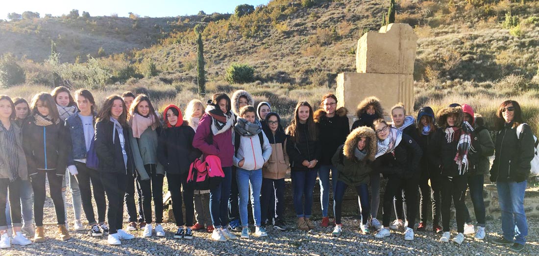 Un colegio de Saint-Palais visita Santa Criz